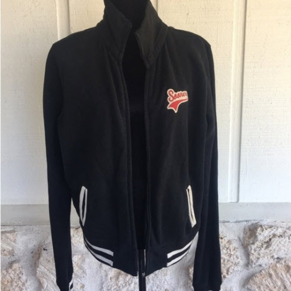 Pressbox Tops - Retro look OU varsity sweatshirt jacket
